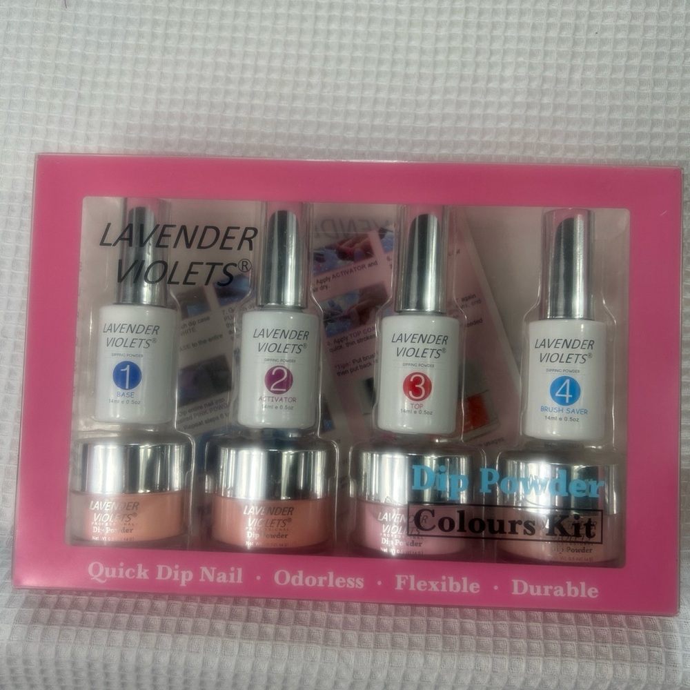 Lavender Violets Dip Powder Colours Kit- Quick Dip Nail- Odorless- Flexible Nail